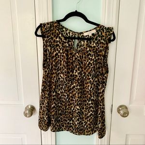 Cheetah Print Loft Blouse Tank